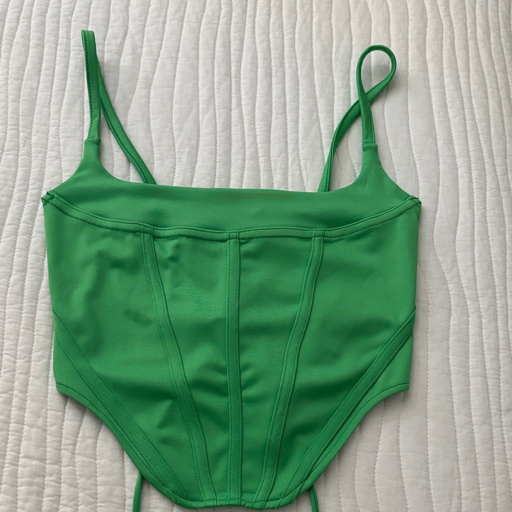 Forever 21 Vibrant Green Top